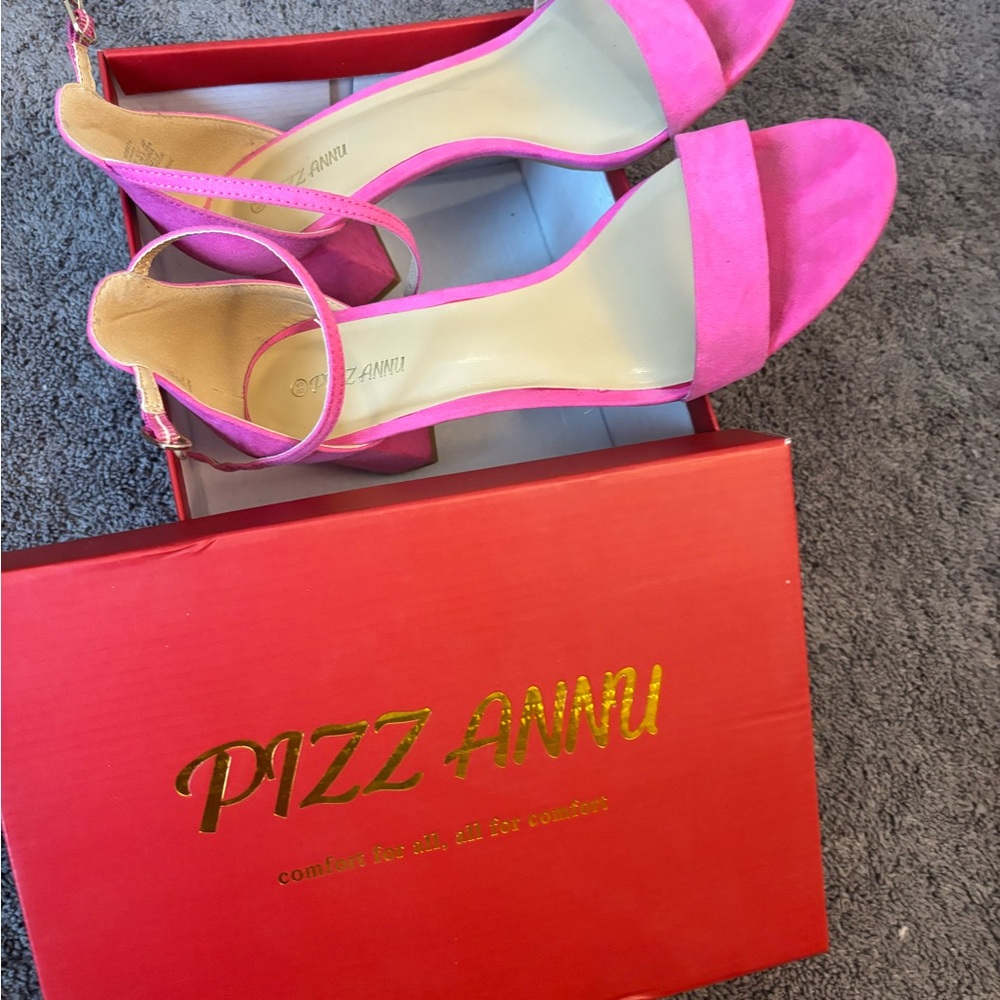 Pizz Anna Pink Heels with Stylish Design